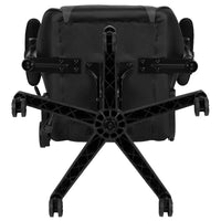 Emma and Oliver Chaise de jeu racing ergonomique avec dossier entièrement inclinable en LeatherSoft rouge