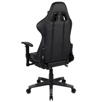Emma and Oliver Chaise de jeu racing ergonomique avec dossier entièrement inclinable en LeatherSoft rouge