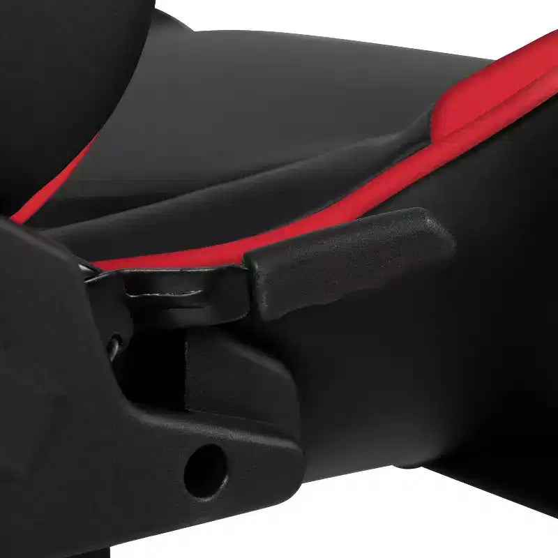Emma and Oliver Chaise de jeu racing ergonomique avec dossier entièrement inclinable en LeatherSoft rouge