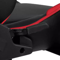 Emma and Oliver Chaise de jeu racing ergonomique avec dossier entièrement inclinable en LeatherSoft rouge