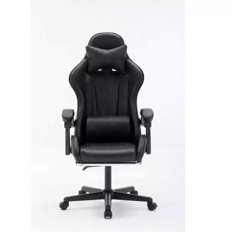Chaise de jeu ergonomique MPM avec hauteur réglable, appui-tête et support lombaire pivotant, capacité de poids de 250 lb, pour le travail, les études et les jeux