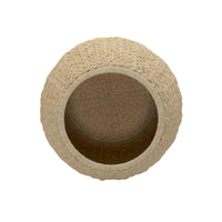 Table d'appoint avec panier de rangement en osier tressé à la main Household Essentials - 17,0 L x 17,0 l x 19,0 H