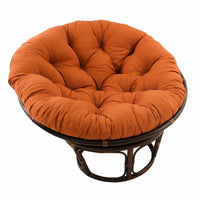 Fauteuil Papasan en rotin Bali 42 po avec coussin en sergé