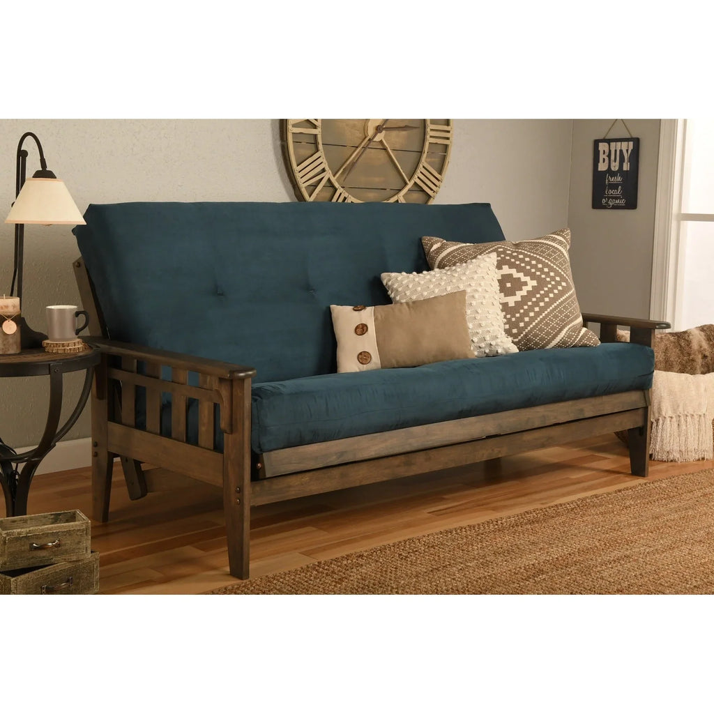 Somette Tucson Ensemble futon taille Full rustique noyer avec matelas