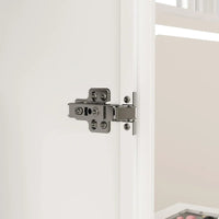 47,2 Grande Armoire LED Lumineuse Placard à Portes en Verre Entièrement en Verre