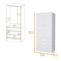 Armoire Prescott - Blanche
