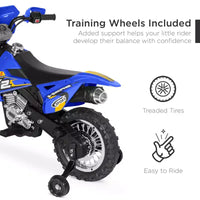 Moto Électrique 6V pour Enfants Best Choice Products avec Roues d'Apprentissage, Lumières et Musique