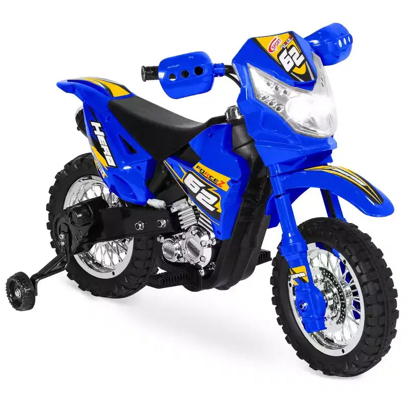 Moto Électrique 6V pour Enfants Best Choice Products avec Roues d'Apprentissage, Lumières et Musique