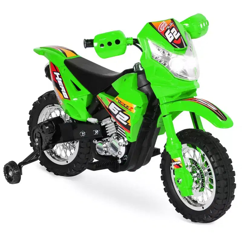 Moto Électrique 6V pour Enfants Best Choice Products avec Roues d'Apprentissage, Lumières et Musique