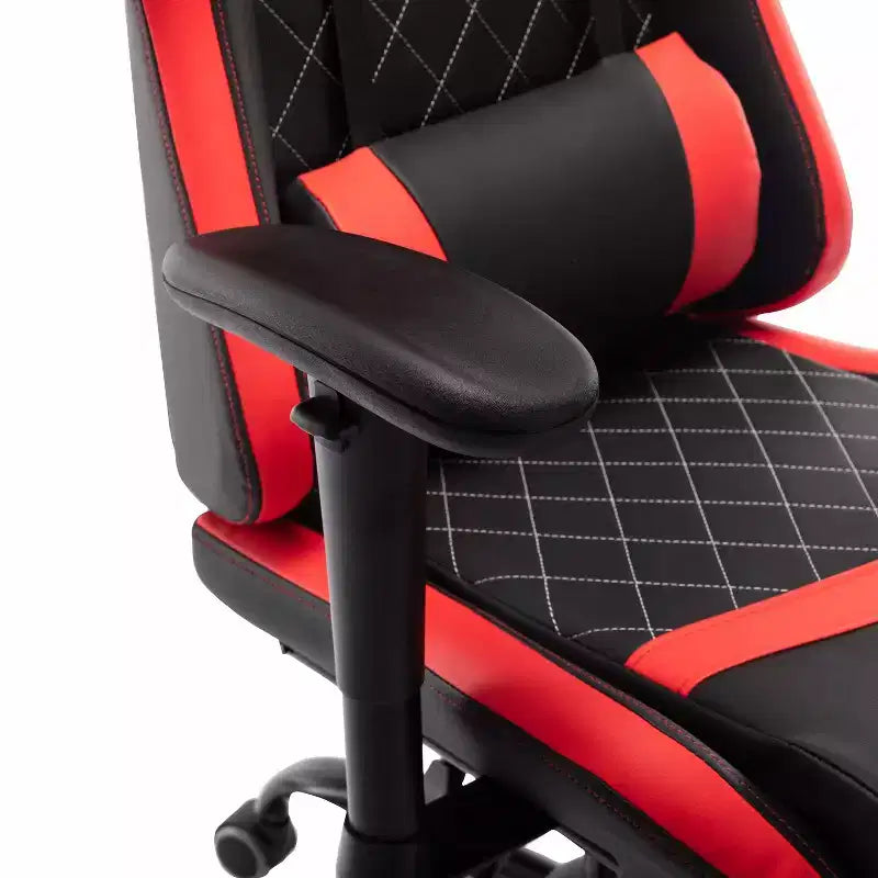 Chaise de jeu 24/7 Shop At Home Finn Racing avec oreiller et repose-jambes réglables