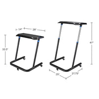 Bureau de tapis de course portable Fleming Supply réglable en hauteur – Noir