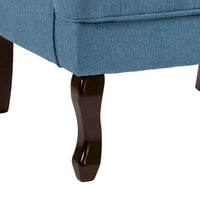Lot de 2 fauteuils d'appoint à oreilles traditionnels rembourrés