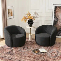 Fauteuil pivotant rembourré KINWELL de 86 cm de large (lot de 2)