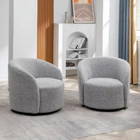 Fauteuil pivotant rembourré KINWELL de 86 cm de large (lot de 2)