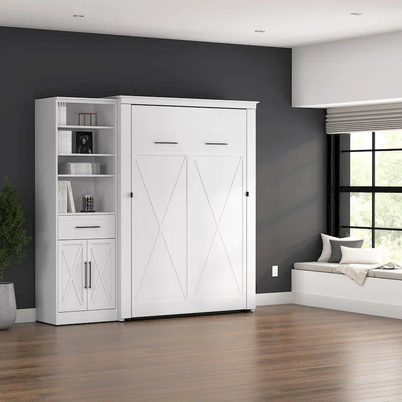 Lit escamotable Key West avec armoire-penderie (88W) de Bestar