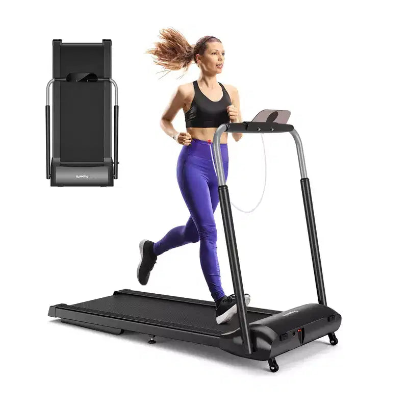 Tapis de course pliable Costway 3 CV compact pour la marche et le jogging avec écran tactile et contrôle par application