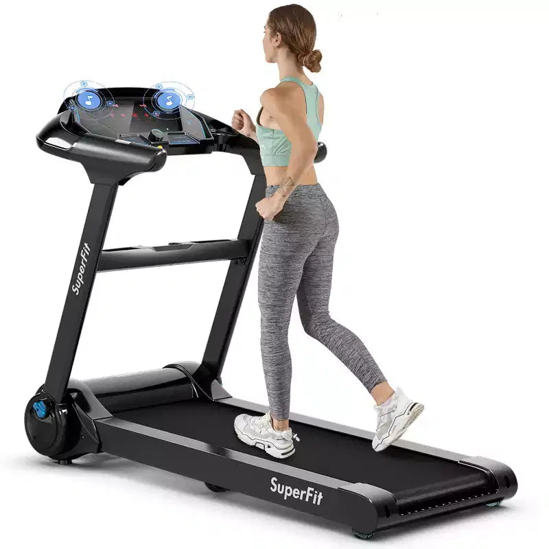 Tapis de course pliable Costway 2.25 CV avec écran tactile LED