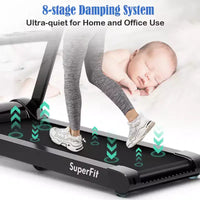 Tapis de course pliable Costway 2.25 CV avec écran tactile LED