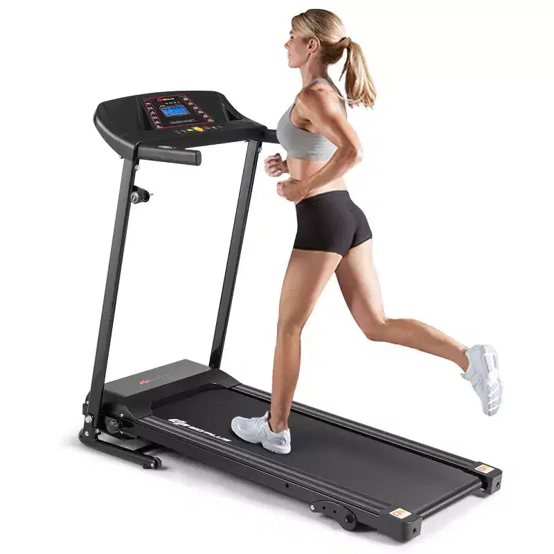 Tapis roulant pliable Costway 1,0 CV avec moteur électrique pour entraînement de course