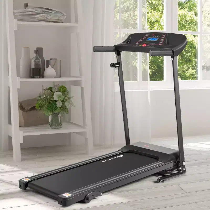 Tapis roulant pliable Costway 1,0 CV avec moteur électrique pour entraînement de course