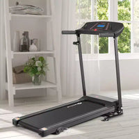 Tapis roulant pliable Costway 1,0 CV avec moteur électrique pour entraînement de course