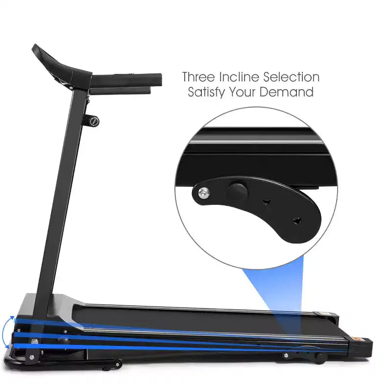 Tapis roulant pliable Costway 1,0 CV avec moteur électrique pour entraînement de course