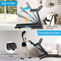 Costway Tapis roulant électrique pliable 2,25 CV Appareil de fitness pour la maison