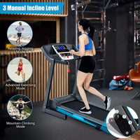 Costway Tapis roulant électrique pliable 2,25 CV Appareil de fitness pour la maison