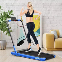 Tapis Roulant Pliable 2 en 1 Costway 2,25 CV avec Télécommande