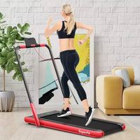 Tapis Roulant Pliable 2 en 1 Costway 2,25 CV avec Télécommande