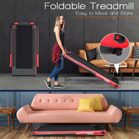 Tapis Roulant Pliable 2 en 1 Costway 2,25 CV avec Télécommande