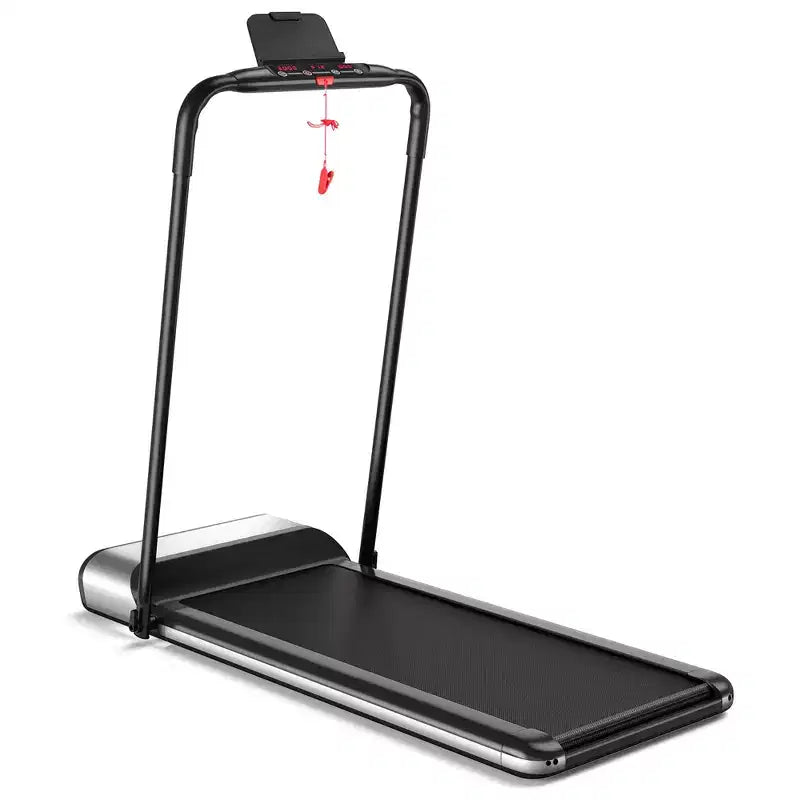 Costway Tapis de course pliant sans installation ultra-fin, machine de fitness d'exercice à 5 couches