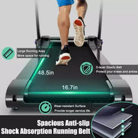 Tapis de course électrique pliable Costway 3 CV avec haut-parleur rouge/bleu/argent/violet