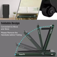 Costway Tapis de course pliable 2 en 1 4,75 CV avec application à distance