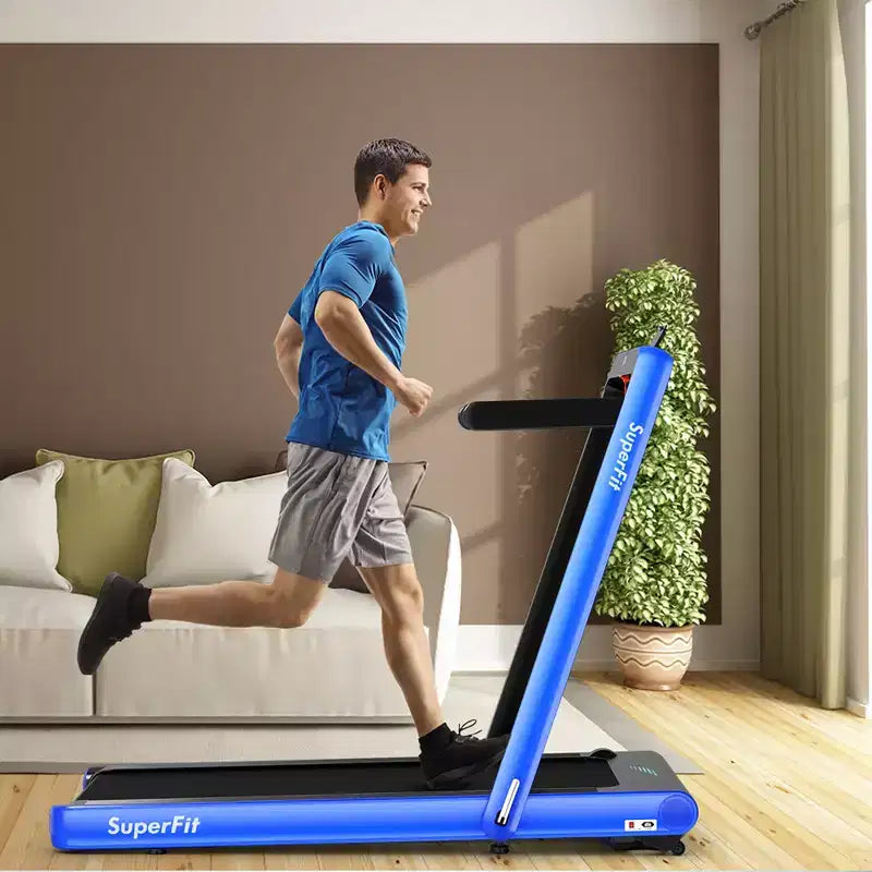 Costway Tapis de course pliable 2 en 1 4,75 CV avec application à distance