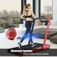 Costway Tapis de course pliable 2 en 1 4,75 CV avec application à distance