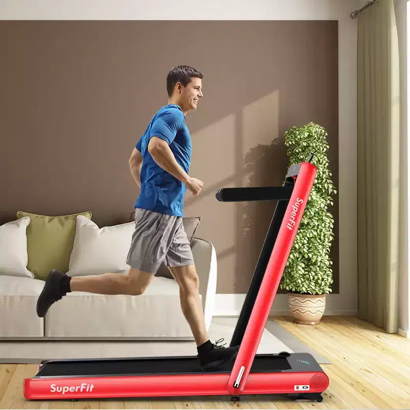 Costway Tapis de course pliable 2 en 1 4,75 CV avec application à distance