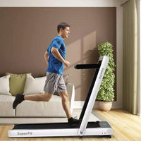 Costway Tapis de course pliable 2 en 1 4,75 CV avec application à distance