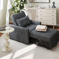 Canapé-lit réglable 3 en 1, fauteuil-canapé escamotable, lit pliant convertible pour salon