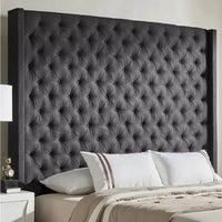 Naples - Tête de lit enveloppante capitonnée seule par iNSPIRE Q Artisan
