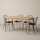 Table - Bois naturel/Noir