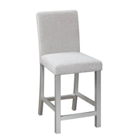 Ensemble de salle à manger moderne 5 pièces avec table carrée hauteur comptoir et 4 chaises rembourrées