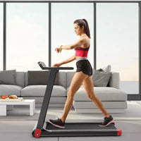 Costway Tapis de Course Électrique Pliable Compact avec Application et Haut-Parleur