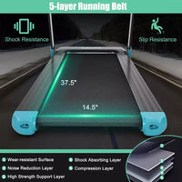 Costway Tapis de Course Électrique Pliable Compact avec Application et Haut-Parleur