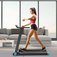 Costway Tapis de Course Électrique Pliable Compact avec Application et Haut-Parleur