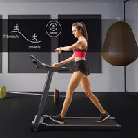 Tapis roulant électrique Costway 2,25 CV avec haut-parleur Bluetooth et contrôle par application