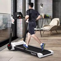 Costway Tapis de course électrique pliable 2,25 CV Contrôle via application Bluetooth