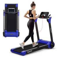 Costway Tapis de course électrique pliable 2,25 CV Contrôle via application Bluetooth