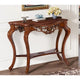 Console double plateau sculptée classique pour entrée salon
