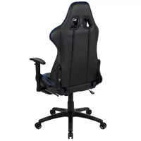 Chaise de jeu inclinable en similicuir BlackArc – Accoudoirs pivotants réglables en hauteur, repose-pieds escamotable, oreillers de tête et lombaires